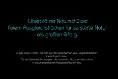 Ausgleichsflaechen für verlorene Natur